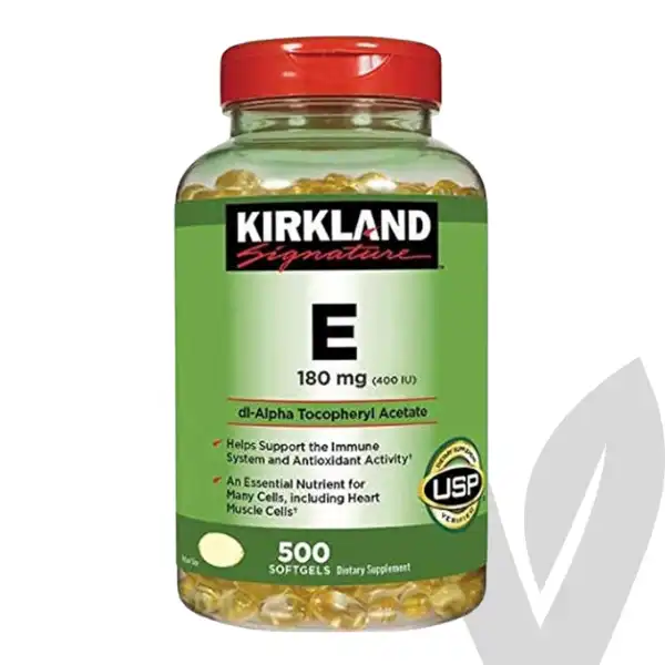 Vitamina E 180mg Kirkland 500 Bolitas de Gel